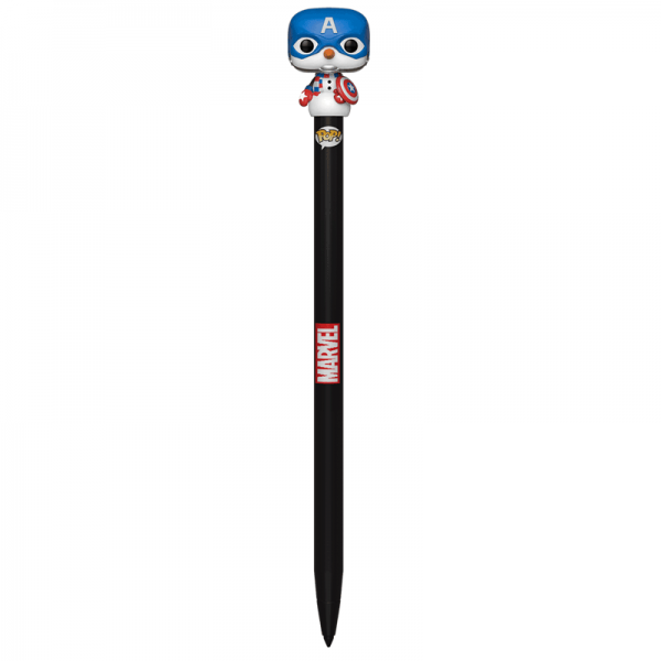 Pen Topper Marvel Holiday - Captain America